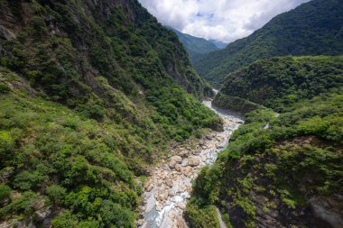 Taroko Milli Parkı ve Tayvan 'ın Hualien bölgesindeki Taroko Boğazı