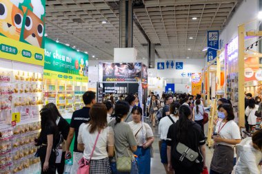 Taipei, Tayvan - 12 Temmuz 2023: The Pet Show için Taipei Nangang sergi merkezi