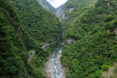 Tayvan Taroko Ulusal Parkı manzarası