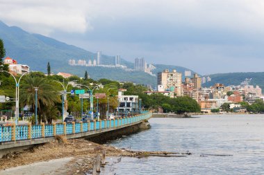 Tayvan - 23 Ağustos 2023: Tamsui Tayvan Rıhtımı