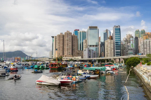 Hong Kong Giugno 2023 Causeway Bay Waterfront Nella Città Hong — Foto Stock