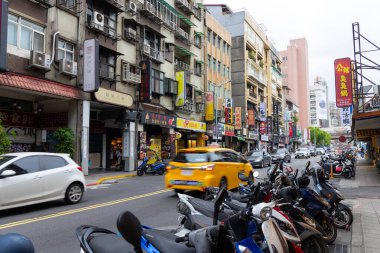 Taipei, Tayvan - 12 Mayıs 2023: Taipei City Caddesi