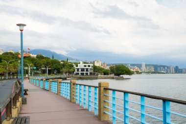 Tayvan - 23 Ağustos 2023: Tamsui Tayvan Rıhtımı