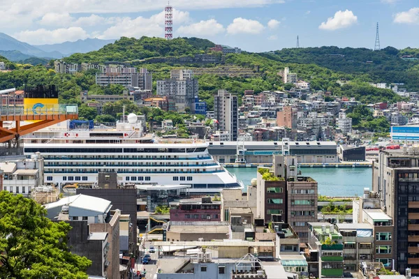 stock image Taiwan - 14 August 2023: Keelung cityscape in Taiwan