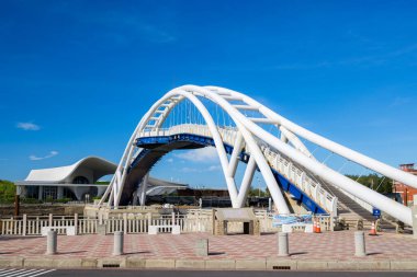 Taoyuan - 30 Ağustos 2023: Taiwa 'daki Yongan Balıkçılık Limanı