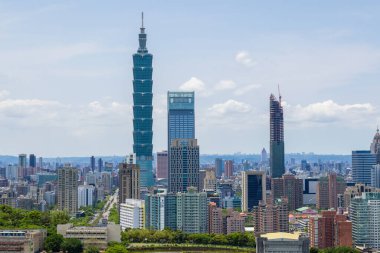 Taipei, Tayvan - 02 Mayıs 2023: Taipei şehir simgesi