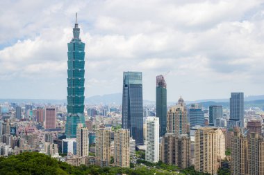Taipei, Tayvan - 15 Ağustos 2023: Taipei Şehri