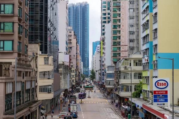 Hong Kong Junio 2023 Tráfico Ciudad Hong Kong Lado Kowloon —  Fotos de Stock