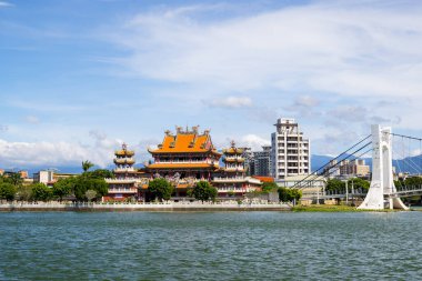 Taoyuan, Tayvan - 30 Ağustos 2023: Tayvan 'daki Longtan Nantian Tapınağı