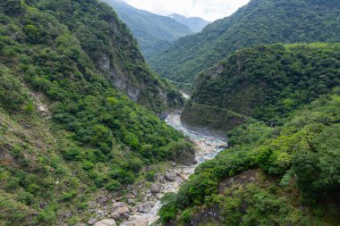 Tayvan Taroko Ulusal Parkı manzarası