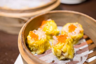 Geleneksel Hong Kong ünlü sokak yemekleri siu mai