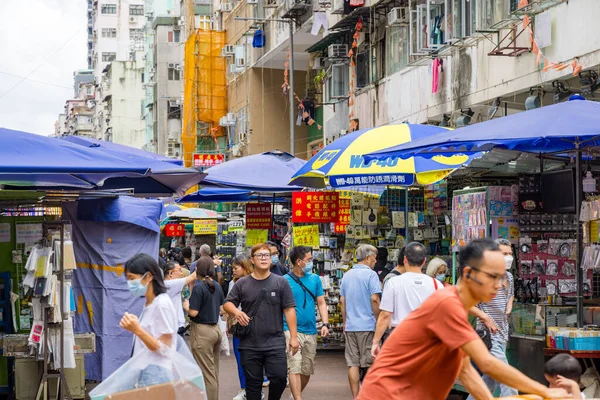 Hong Kong Juni 2023 Straatmarkt Het District Sham Shui — Stockfoto