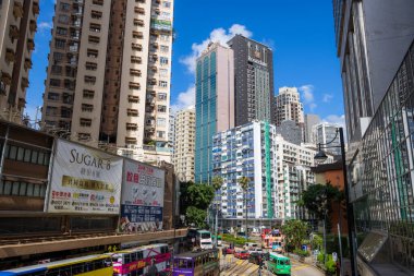 Hong Kong - 6 Haziran 2023: Hong Kong Körfez Geçidi Bölgesi