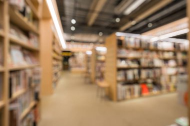Kitap dükkanının bulanık görünümü