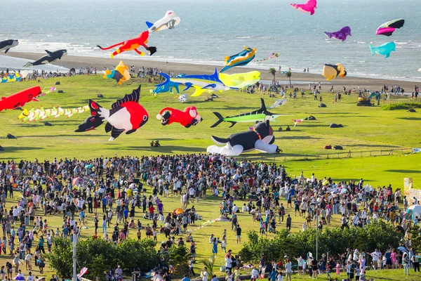 Hsinchu Taiwan September 2023 Internationales Drachenfest Der Stadt Hsinchu Park — Stockfoto