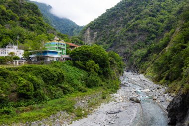 Tayvan 'daki Hualien taroko Gorge Liwu nehri