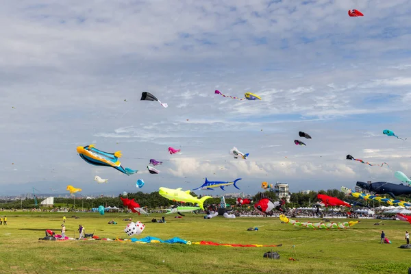 Hsinchu Taiwan September 2023 Hsinchu City International Kite Festival Seaside — Stock Photo, Image