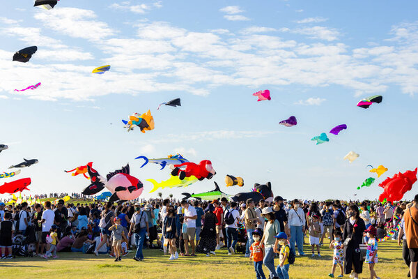 Hsinchu Taiwan Septembre 2023 Festival International Cerf Volant Ville Hsinchu — Photo