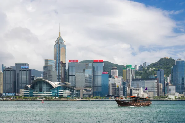 stock image Hong Kong - 20 June 2023: Hong Kong Victoria harbor