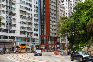 Hong Kong - 26 Haziran 2023: Hong Kong şehir yaşamı