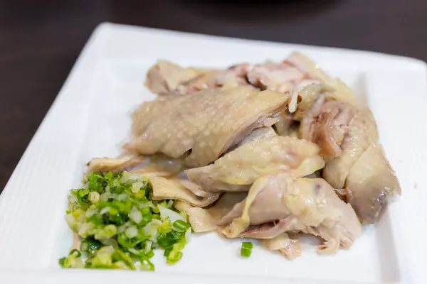 台湾の郷土料理蒸し鶏 — ストック写真