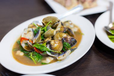 Asya mutfağı deniz tarağı.