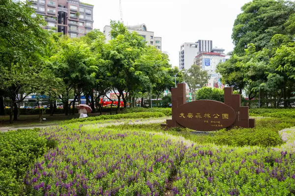 Тайбэй Тайвань Сентября 2023 Года Парк Городе Тайбэй Районе Даан — стоковое фото