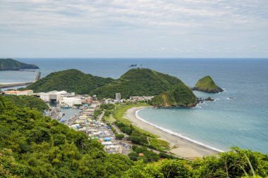 Yilan, Tayvan - 15 Mayıs 2023: Tayvan 'ın Yilan kentindeki Nanfangao Balıkçılık Limanı