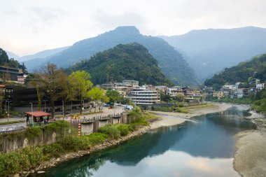 Tayvan - 17 Mart 2023: Wulai Taiwan kırsal alanı