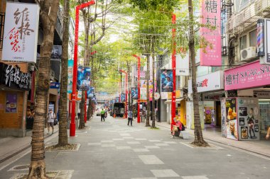 Taipei, Tayvan - 13 Eylül 2023: Ximending ilçesindeki Taipei şehri