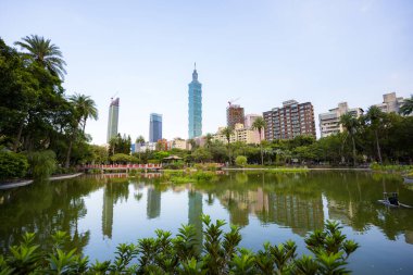 Taipei, Tayvan - 14 Eylül 2023: Taipei şehir simgesi