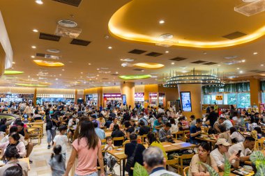 Tayvan - 08 Ekim 2023: New Taipei Şehri Linkou Gıda Mahkemesi