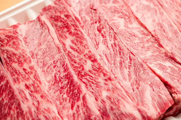 Slice Fresh Beef Package — Stock Photo, Image
