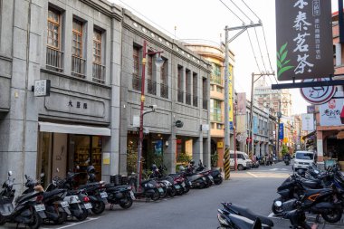 Tayvan - 15 Mart 2023: Taipei 'de Dihua Caddesi