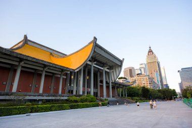 Taipei, Tayvan - 14 Eylül 2023: Taipei şehrinde Sun Yat sen Memorial Hall