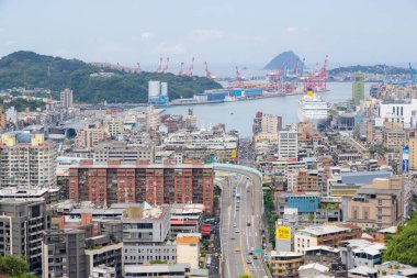 Tayvan - 14 Ağustos 2023: Keelung Şehri