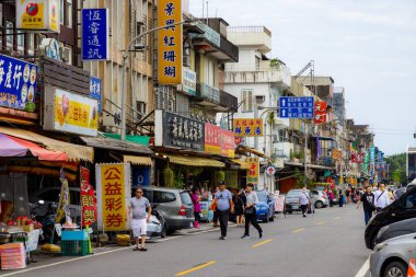 Yilan, Tayvan - 15 Mayıs 2023: Tayvan 'daki Nanfangao Balıkçılık Limanı