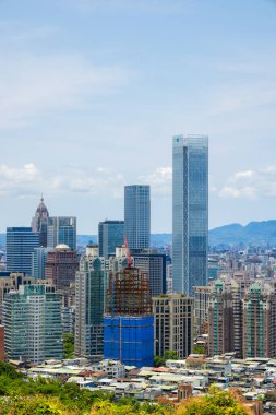 Taipei, Tayvan - 02 Mayıs 2023: Taipei şehir silueti