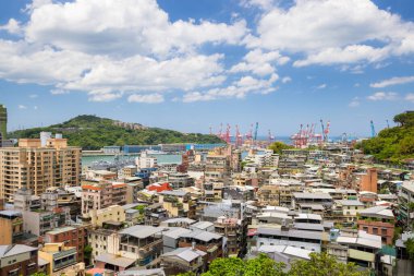 Tayvan - 14 Ağustos 2023: Keelung şehri Tayvan 'da