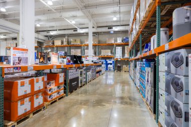 Tayvan - 30 Ekim 2023: Tayvan 'daki Costco mağazası