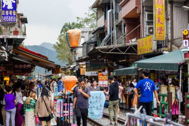 Taipei, Tayvan - 20 Ekim 2023: Taipei 'deki Shihfen Old Street