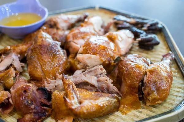 Traditional Taiwan Cuisine Roasted Shredded Chicken — Stock Photo, Image