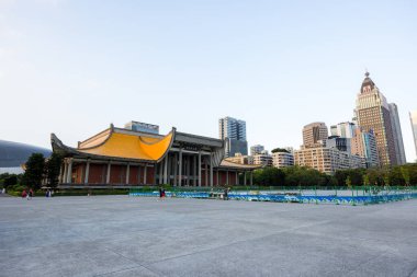 Taipei, Tayvan - 14 Eylül 2023: Taipei şehrinde Sun Yat sen Memorial Hall