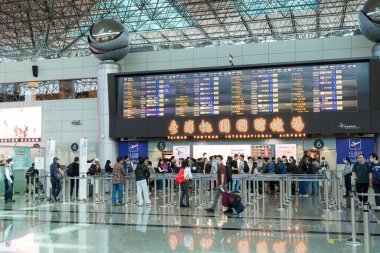 Tayvan - 10 Aralık 2023: Tayvan 'daki Taoyuan havaalanı