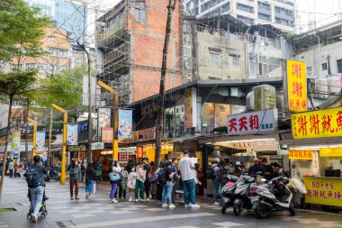 Taipei, Tayvan - 28 Aralık 2023: Ximen ilçesindeki Taipei şehri