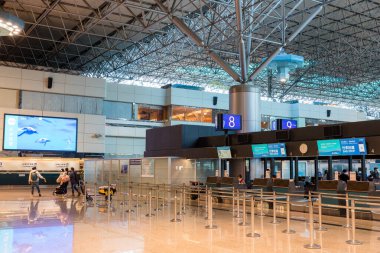 Tayvan - 10 Aralık 2023: Tayvan 'daki Taoyuan havaalanı