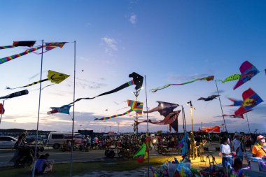 Hsinchu, Tayvan - 10 Eylül 2023: Hsinchu Şehri Uluslararası Uçurtma Festivali