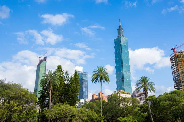Taipei Taiwan October 2023 Taipei City Landmark Blue Sky — Stock Photo, Image