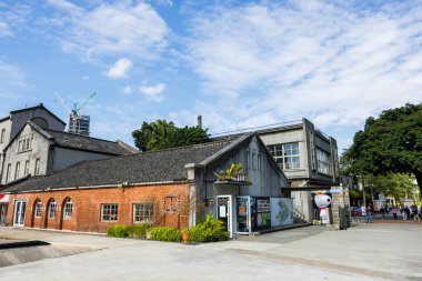 Taipei, Tayvan - 26 Ekim 2023: Huashan 1914 Taipei Yaratıcı Parkı