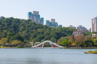Taipei, Tayvan - 11 Ocak 2024: Taipei 'deki Dahu Parkı